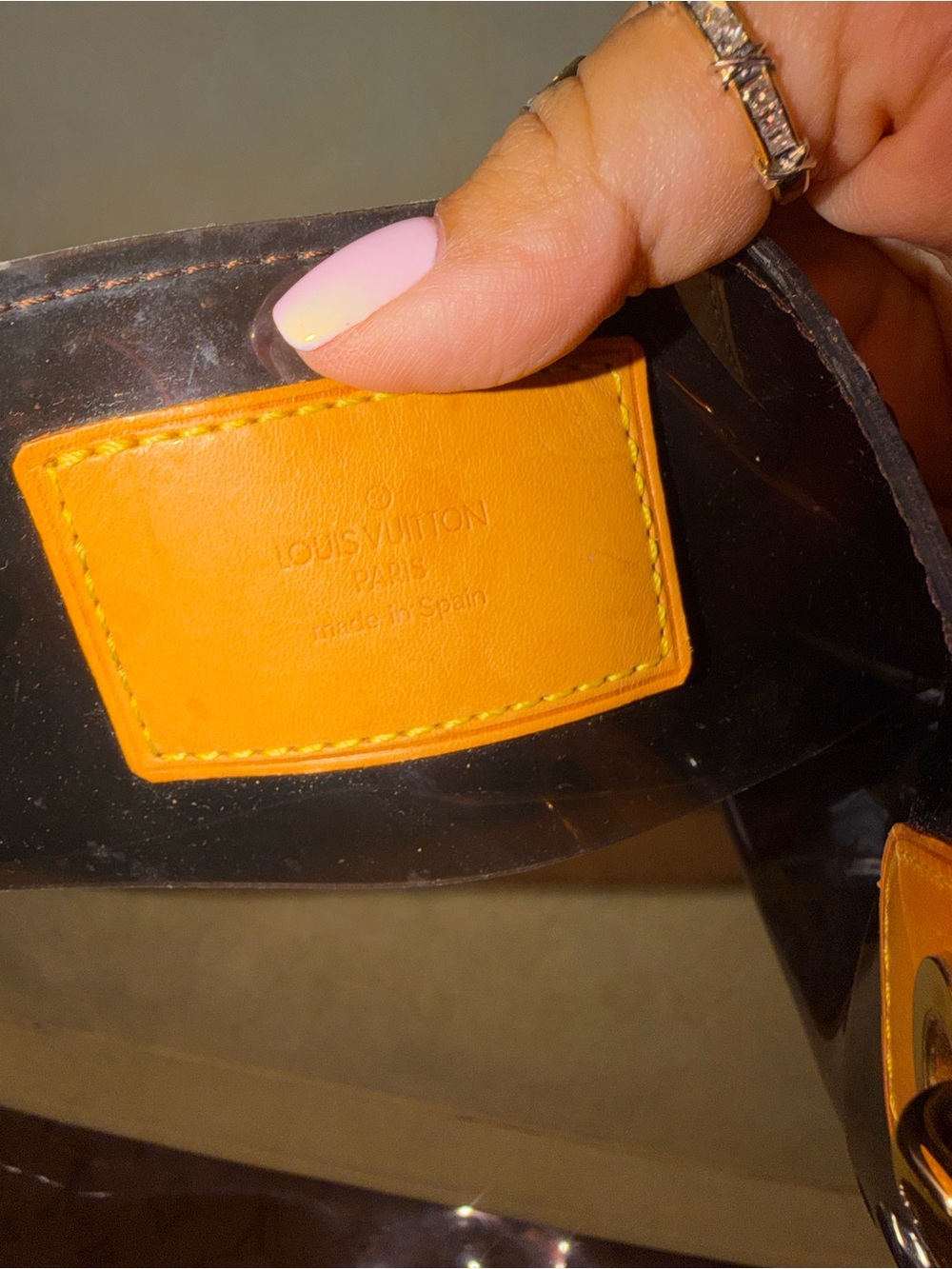 XL Louis Vuitton tote shoulder bag travel bag y2k LV monogram sac amber cavas gm - Picture 6 of 16